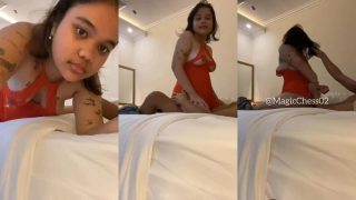 Kania Lingerie Merah Ngewe Bareng TTM